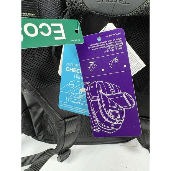 Targus Spruce EcoSmart Travel Laptop Backpack for 17 inch Laptops, TSA -Friend... Targus Spruce EcoSmart Travel Laptop Backpack for 17 inch Laptops, TSA -Friend...